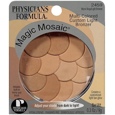 Physicians Formula Magic Mosaic Multi-Colored Custom Bronzer, Warm Beige/Light Bronzer 2459