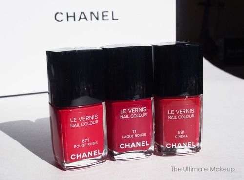 Esmalte Chanel Les vernis Colours tons vermelhos, laranjas, corais