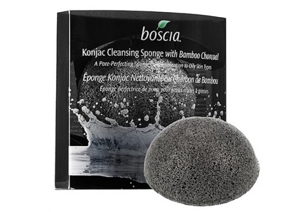 Boscia esponja Konjac Cleansing Sponge With Bamboo Charcoal