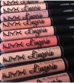 - Lip Lingerie Liquid Lipstick batom nude opaco NYX
