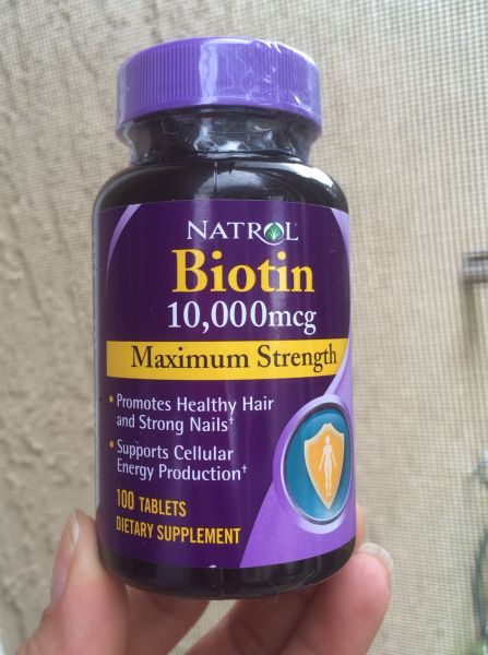 Natrol® Biotin 10,000 mcg suplemento para cabelos e unhas Natrol