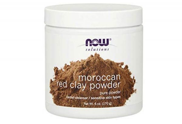 Argila vermelha máscara NOW Solutions, Moroccan Red Clay Powder, for Sensitive Skin Faci