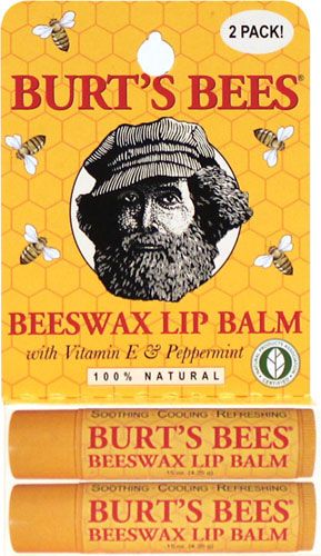 Burt's Bees Lip Balm With Vitamin E & Peppermint, lote c/ 2